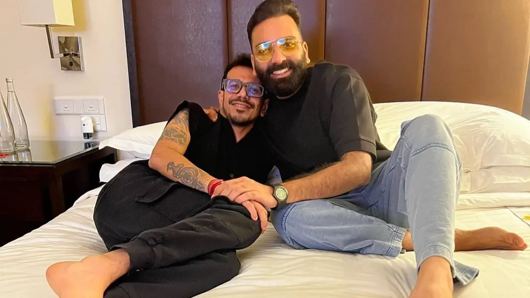 Yuzvendra Chahal with Anubhav Bassi