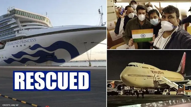 Indians aboard Diamond Princess cruise board Air India flight, to be brought to Delhi Diamond Princess
