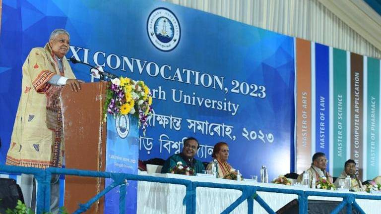 India is world's most vibrant democracy, its image cannot be allowed to be tarnished: vice-president dhankhar
