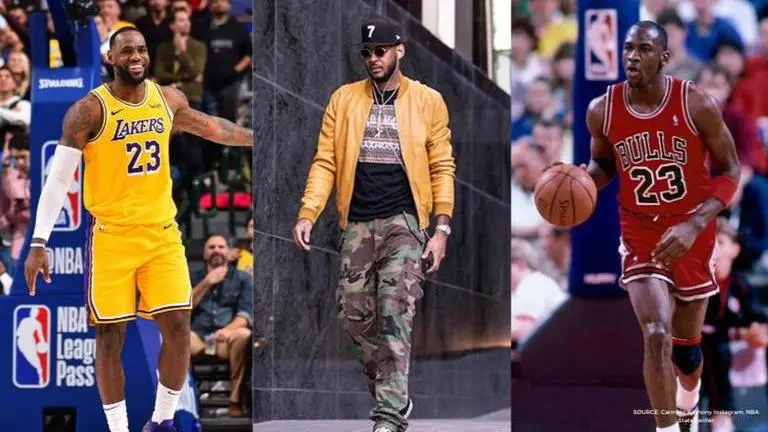 Carmelo Anthony weighs in on the Michael Jordan vs LeBron James GOAT debate Carmelo Anthony