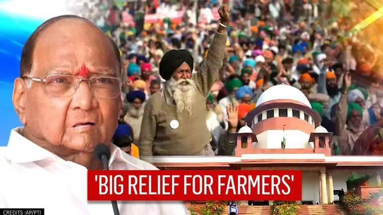 NCP chief Sharad Pawar welcomes SC's stay on farm laws; calls it a big relief for farmers Sharad Pawar
