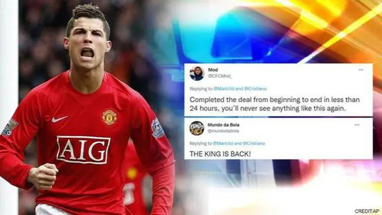 Cristiano Ronaldo's return to Manchester United sends fans & social media into frenzy Cristiano Ronaldo, Manchester United fans