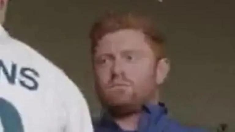 Jonny Bairstow's piercing gaze sends chilling message to Cummins during handshakes- WATCH The Ashes: Jonny Bairstow gives death stare to Cummins during customary handshakes - WATCH
