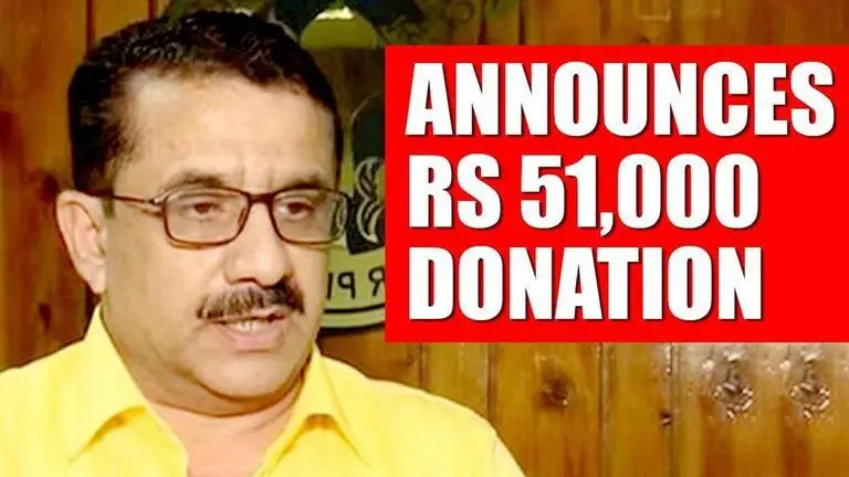 Wasim Rizvi donates Rs 51,000 for Ram temple in Ayodhya Wasim Rizvi