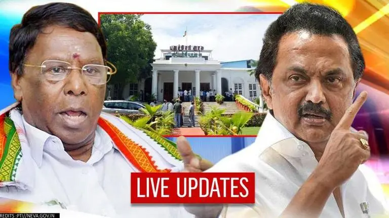 Puducherry floor-test LIVE Updates: CM Narayanasamy can't prove majority; Cong walks out puducherry