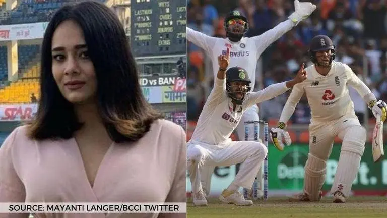 Mayanti Langer has EPIC expression after IND-ENG Test finished in 2 days; see picture Mayanti Langer