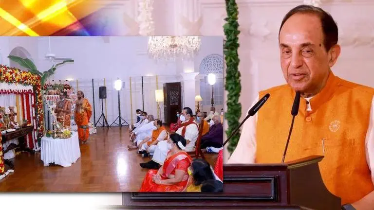 Sri Lanka's PM celebrates Navaratri with 'long-time friend & colleague' Subramanian Swamy Sri Lanka