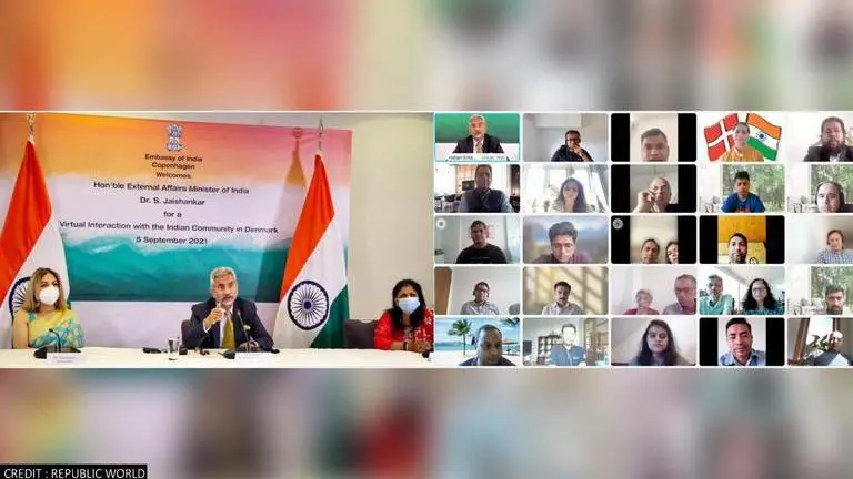 EAM Jaishankar meets Indians in Denmark; Says 'Appreciate image they have built of India' S Jaishankar