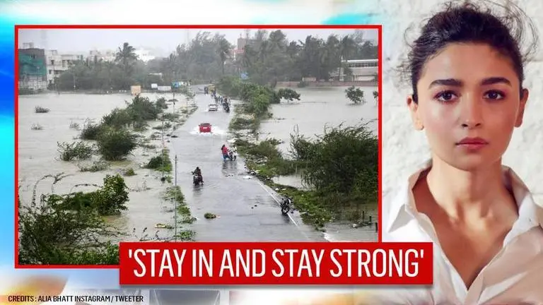 Cyclone Nivar: Alia Bhatt salutes the relief teams; urges people to stay indoors Alia Bhatt