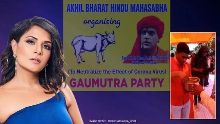 Richa Chadha is appalled at ‘gaumutra party’ to prevent Coronavirus; Watch video Richa