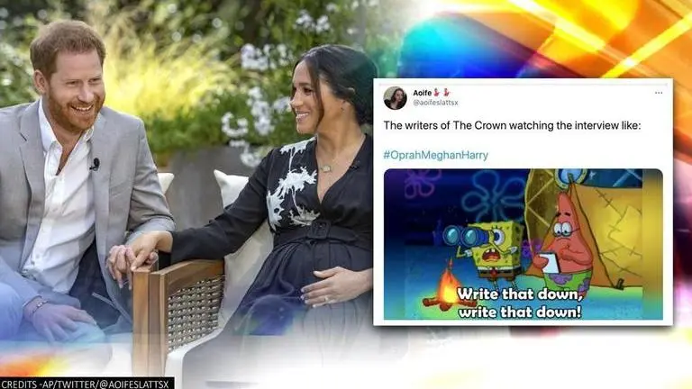 Meghan-Harry's interview sparks memes, netizens post suggestions for 'The Crown' makers Meghan