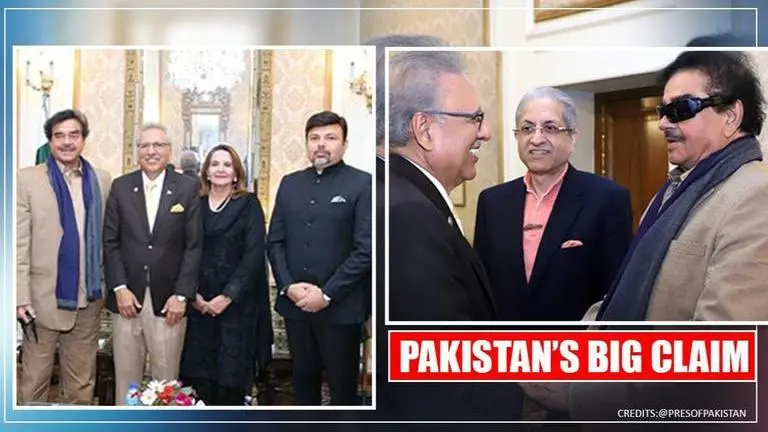 Congress' Shatrughan Sinha meets Pak President Arif Alvi; allegedly backs concern on J&K Shatrughan Sinha