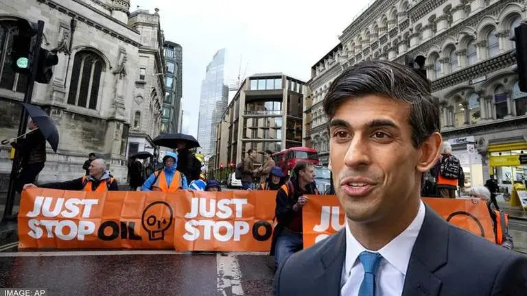 UK PM Rishi Sunak Stop Oil