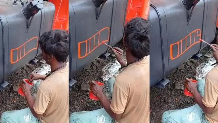Viral video of man writing 'Diesel' on fuel tank amazes netizens | Watch Diesel