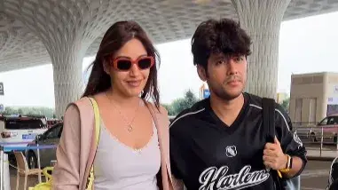 Shrenu Parikh wedding: Ishqbaaz co-star Surbhi Chandna jets off to Vadodara with boyfriend Karan Surbhi Chandna