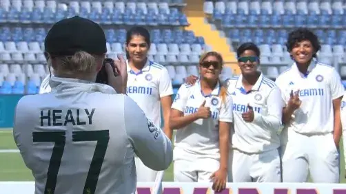 Capturing moments: Alyssa Healy turns photographer to mark India's historic test win over Australia Alyssa Healy click a special moment