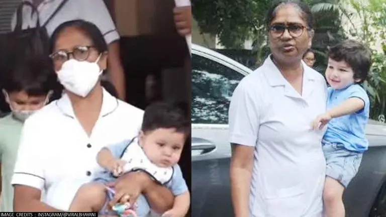 Kareena's son Jeh seen with Nanny who also nursed Taimur; netizens give mixed reactions Kareena Kapoor, Taimur