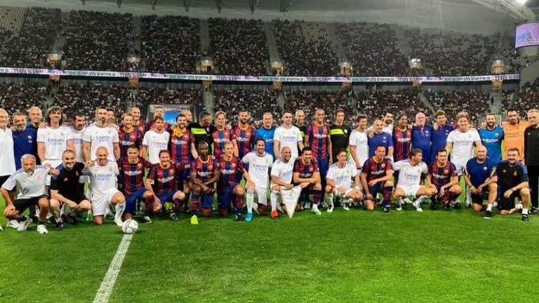 Barcelona Legends lose 2-3 to Real Madrid Legends in the 'Peace Clasico' in Israel Barcelona