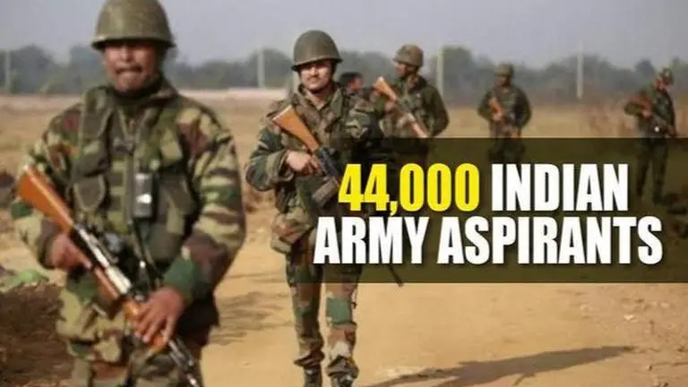 Over 44,000 people register for Indian Army recruitment rally Army