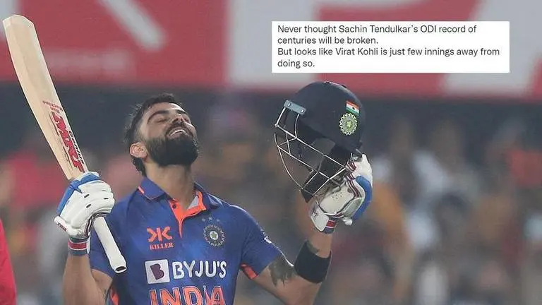 'GOAT of ODI': Fans hail Virat Kohli after he brings up 2nd consecutive ton & 45th in ODIs Virat Kohli