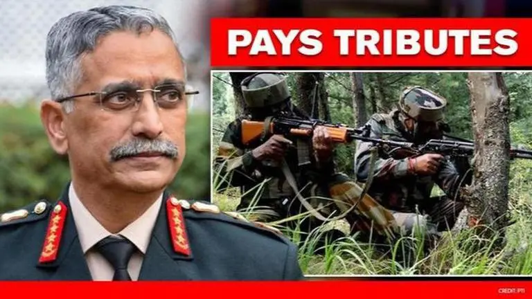 Handwara encounter: General Naravane pays tribute to martyrs for their 'supreme sacrifice' Handwara
