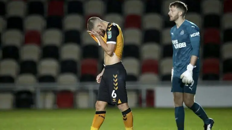 Newcastle beats 4th-tier Newport on penalties in League Cup