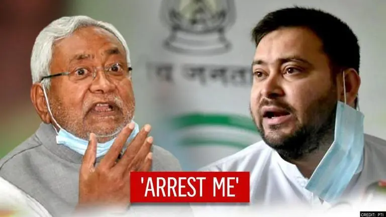 Tejashwi issues 'arrest me' dare after CM Nitish makes 'anti-govt posts a cybercrime' Tejashwi