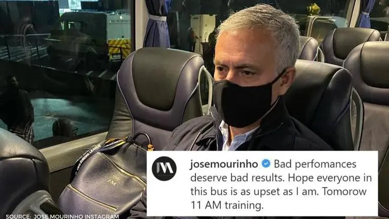 Jose Mourinho's Instagram post after Tottenham's shock Europa League defeat goes viral jose mourinho instagram