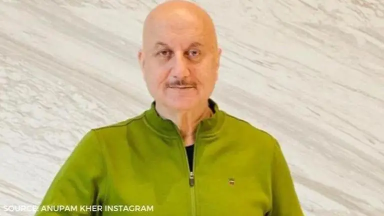 Anupam Kher shares a glimpse of his celebration signaling the wrap of 'Happy Birthday' Anupam Kher