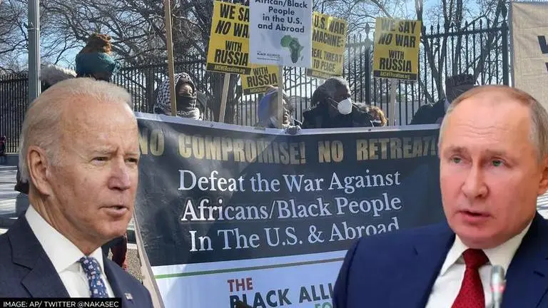 'Stop antagonising Russia': Activists protest outside WH; urge US to act now, disband NATO Russia