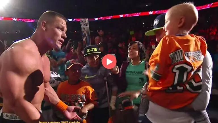 When John Cena met a seven-year-old cancer survivor inside the WWE ring; Watch John Cena