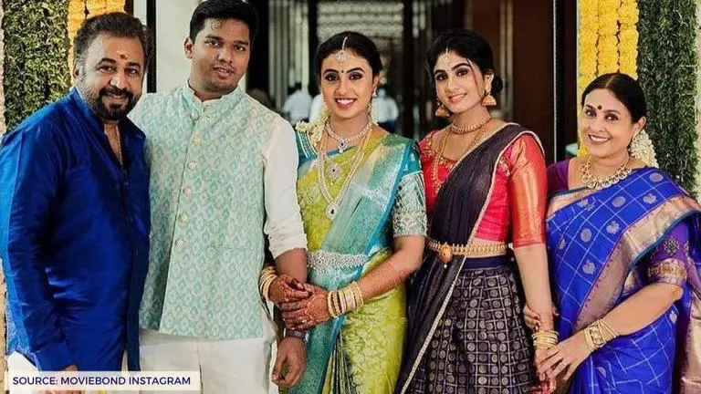 Saranya Ponvannan's daughter Priyadarshini gets engaged in Chennai; see pics Saranya Ponvannan