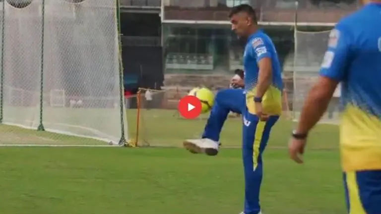 IPL 2020: MS Dhoni enjoys game of football during CSK training camp, watch video IPL 2020