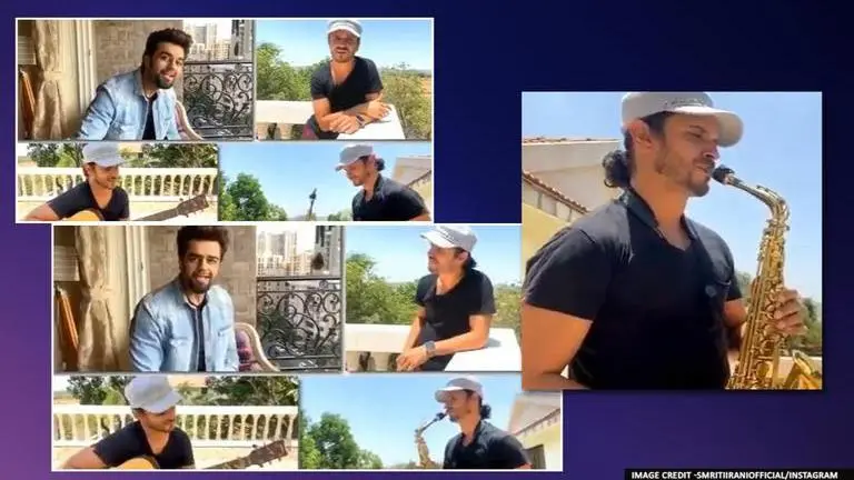 Smriti Irani shares a video of Maniesh Paul singing 'Channa Mereya'; Watch Smriti Irani shares video of Maniesh Paul crooning 'Channa Mereya'