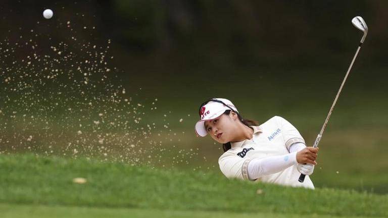 Boonchant makes a hole in one for an Eagle on her second shot of the ...