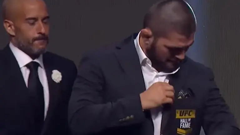 Undefeated fighter Khabib Nurmagomedov enters UFC Hall of Fame in Class of 2022: WATCH Khabib Nurmagomedov UFC Hall of Fame