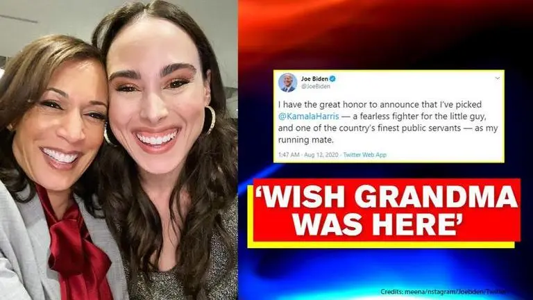 'Wish grandma was here,' says Kamala Harris's niece as she celebrates Joe Biden's VP pick Meena Harris: Wish grandma was here; PeeCee, Mindy Kaling react to Joe Biden's VP pick