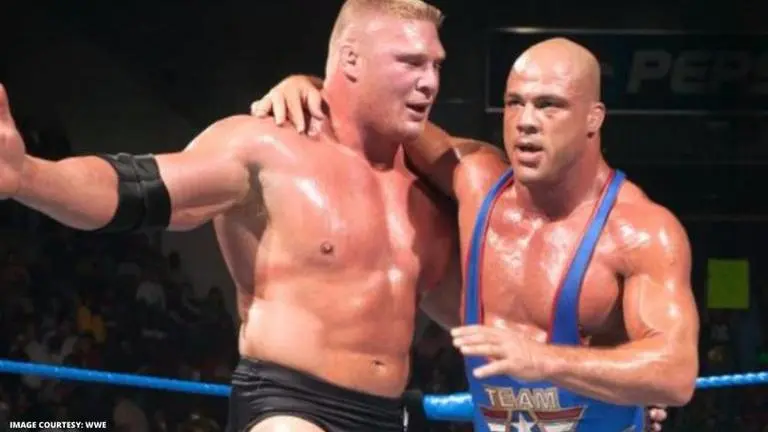 Kurt Angle reveals why Brock Lesnar loved competing in UFC more than WWE Kurt Angle
