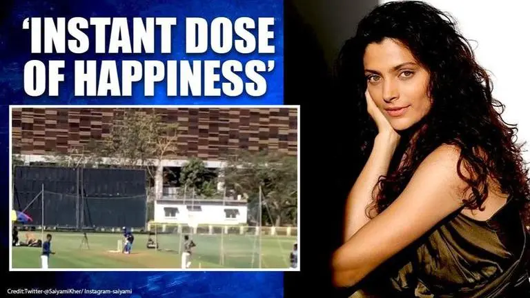 'Got lucky': Saiyami Kher spies Sachin Tendulkar batting in the nets; Just watch THIS Saiyami