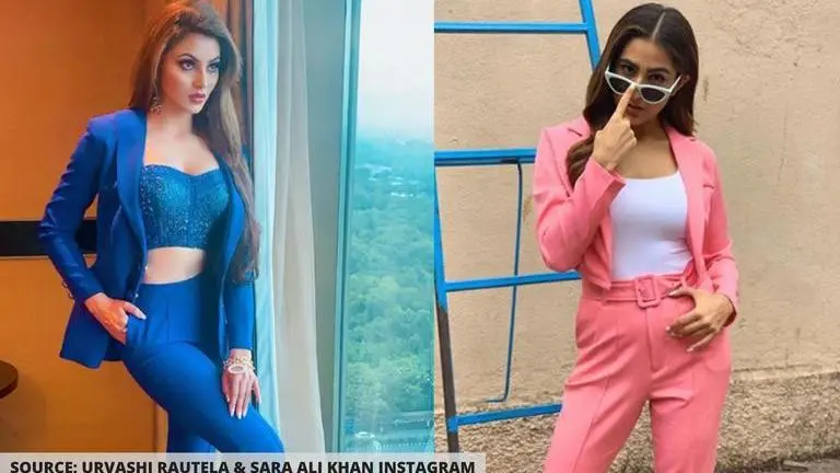 Urvashi Rautela or Sara Ali Khan: Whose pant-suit look would you like to opt for? Urvashi Rautela