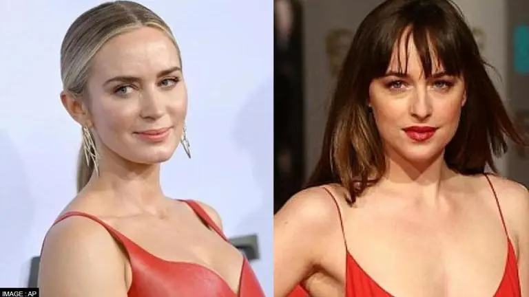 Dakota Johnson reveals Emily Blunt convinced her to do '50 Shades of Grey' trilogy Dakota Johnson