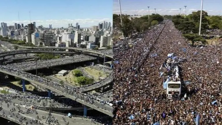 Millions jam Buenos Aires streets to celebrate Argentina's World Cup triumph World Cup