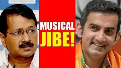 Gautam Gambhir takes musical dig at CM Kejriwal over Delhi potholes Gautam Gambhir