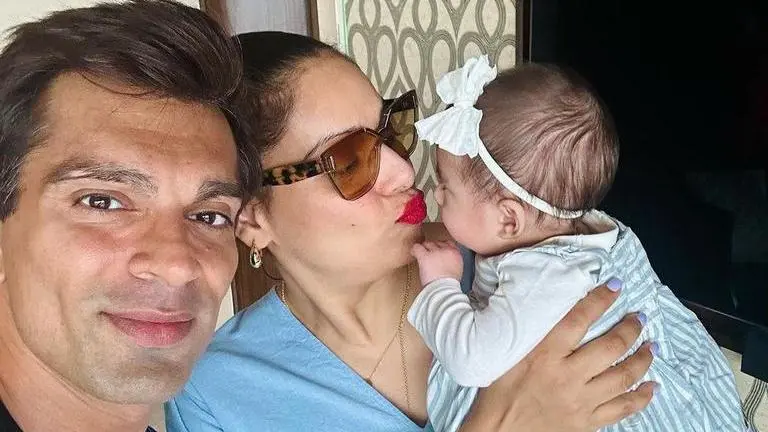 Bipasha Basu, Karan Singh Grover share pics with daughter Devi as she turns six months old bipasha basu
