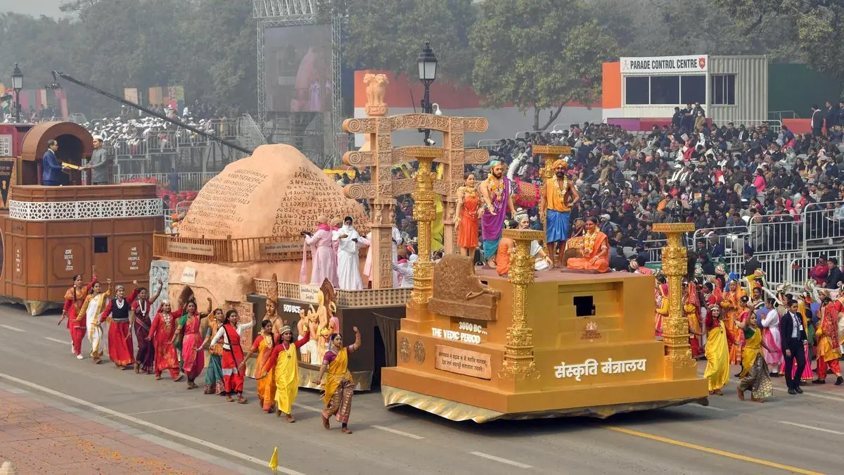 75th Republic Day parade: Culture Ministry's 'Mother of Democracy' tableau wins first prize Culture Ministry tableau in 75th R-Day parade wins first prize