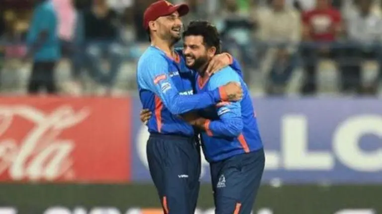 Harbhajan Singh and Suresh Raina