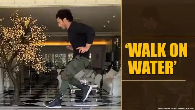 Vidyut Jammwal launches his YouTube channel; performs a rare feat of 'Walking on Water' Vidyut Jammwal