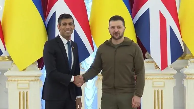 UK PM Rishi Sunak makes surprise visit to Kyiv for first meeting with Ukraine's Zelenskyy Rishi Sunak