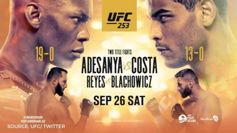 UFC 253 live stream