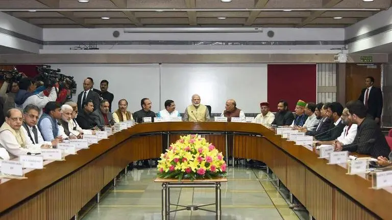Government holds all-party meeting ahead of Budget Session, Shiv Sena MPs give it a miss All-party meet